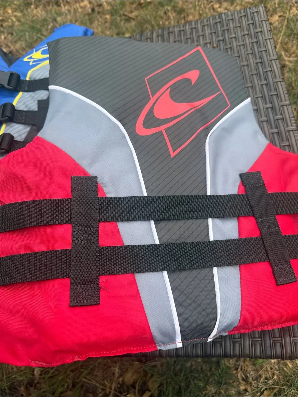 O'Neill Blue/Black and Red/Gray Youth Life Jackets 50 - 90 lbs